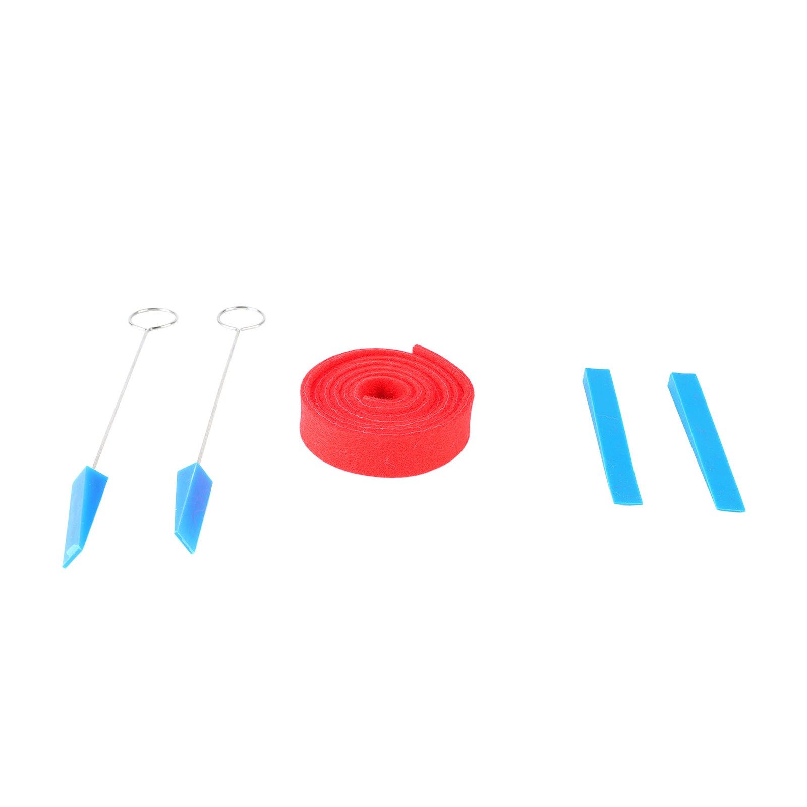 Piano Tuning Tool Kit Wool Felt Temperament Strip Triangular Rubber Mute Blocks