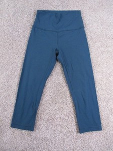 Lululemon Align HR Crop 21” Size 4 Blue