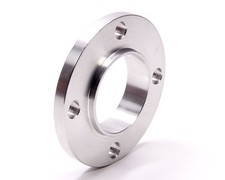 Ford Crankshaft Pulley Spacer Sbf 0.350 In Thick 4-bolt Balancer Alum Natural