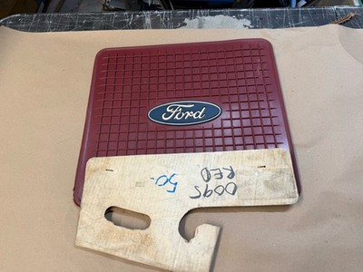 Vintage Plasticolor Ford Rear Floor Mats Pair Red Rubber New In Package