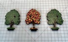 3 Vintage Shelia's Style Green Maple Tree/Autumn Tree 3D Shelf Sitters