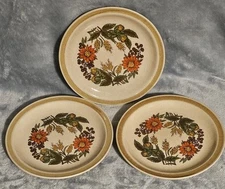 3 International China Country Living HARVEST Salad Plates SY-18774 Vintage 
