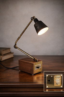 VTG Tensor Adjustable Desk Lamp, Model 5975, Brass Arm (aa)