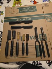 Vtg Lot 2 Curling Irons  7 Brass Hot Combs See Pics 