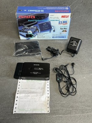 Vintage Hifi Walkman AIWA HS-EX200 MK2 in OVP mit Zubehör an Bastler #K4