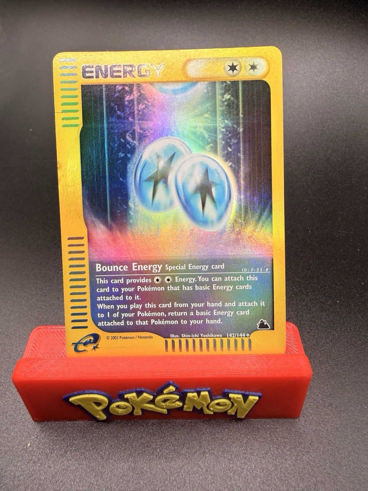 Pokemon Card - Bounce Energy Skyridge 142/144 Uncommon Reverse Holo MP See Photo