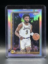 2025-26 Topps Chrome #182 Bronny James Jr. Refractor Los Angeles Lakers