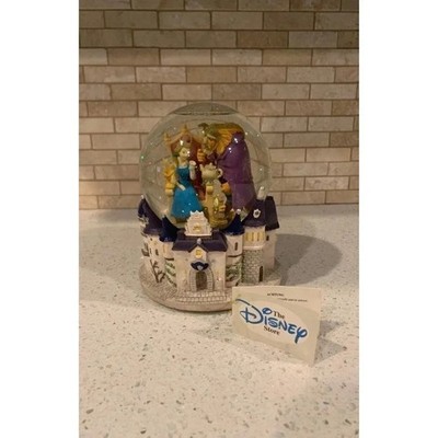 Disney Beauty and the Beast Music Box Snow globe Rare Vintage 1990s - Belle