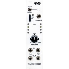 4MS WAV Recorder Eurorack Synth Module, Silver
