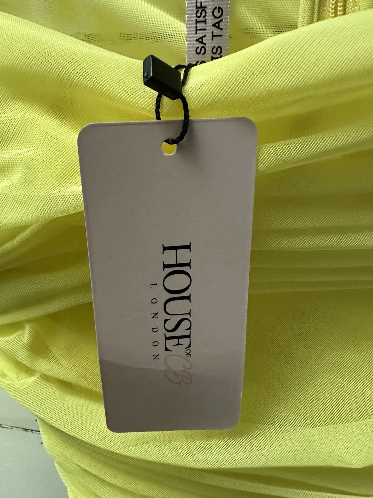 VALENTINO Ho of CB Valentina Chartre Mini Abito a Maglia in Organza Increspato Manica Lunga M