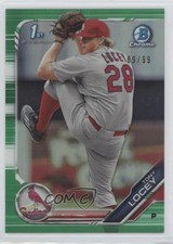 2019 Bowman Draft Chrome Green Refractor 89/99 Tony Locey #BDC-70 fm0
