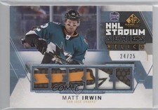 2015 SP Game-Used Stadium Series Relics Platinum Blue 24/25 Matt Irwin Patch 0c3