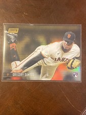 Gregory Santos RC SF Giants 2021 Topps Stadium Club Chrome Gold Refractor /50