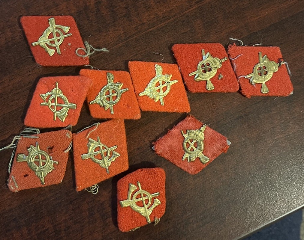 Lot Of 10 Vintage SPANISH CIVIL WAR Military COLLAR BADGES Insignia