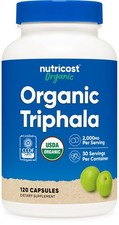 Nutricost Organic Triphala 2,000mg 120 Capsules - USDA Organic, CCOF Certified
