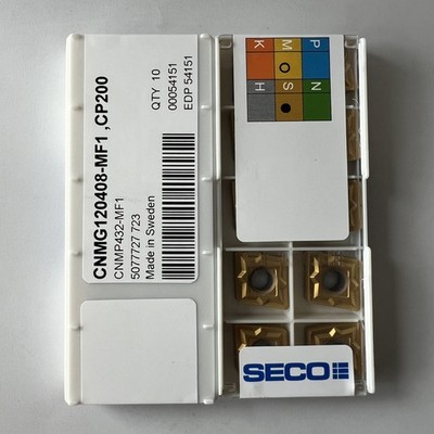 SECO / CNMG120408-MF1,CP200 / Hard alloy CNC blade tool 10 Pcs