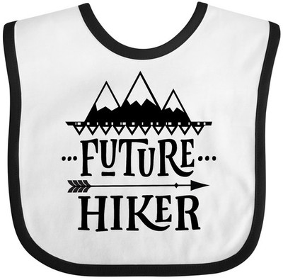 Inktastic Future Hiker Kids Hiking Baby Bib Hike Vacation Clothing Childs Boys