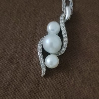 Renaissance Schmuck NY weiße Süßwasserzuchtperlen / 925 Sterling Silber