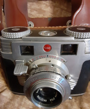 Kodak Signet 35 35mm Camera Silver Black with Case Vintage