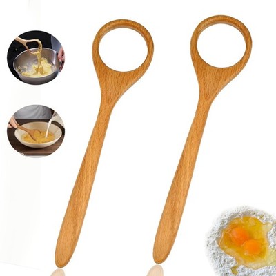 2 PCS 12-Inch Wooden Danish Dough Whisk, Bread Mixing Tool, Egg, Sourdough