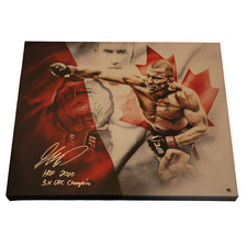 Georges St. Pierre GSP Autographed HOF 2020 3x UFC Champion 20