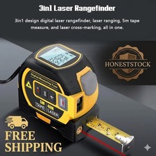 Laser Tape Measure 3 In 1 Digital Tape Measure High Precision Rangefinder