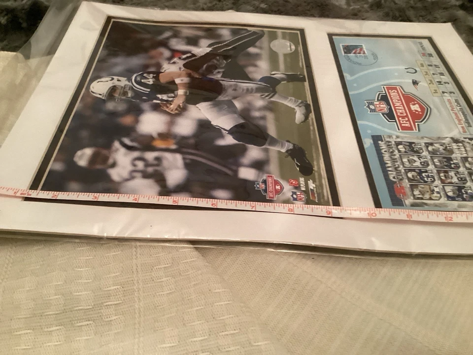 Pôster oficial Colts Verses New England Patriots AFC Champion. 2007 #44 - Imagem 3 de 3