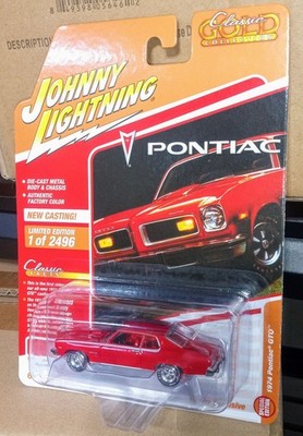 1/64 JOHNNY LIGHTNING 1974 PONTIAC VENTURA GTO RED 1 OF 2496 HOBBY