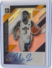 2019-20 Donruss Optic Justin Wright-Foreman Signature Series Holo RC Auto SS-JWF