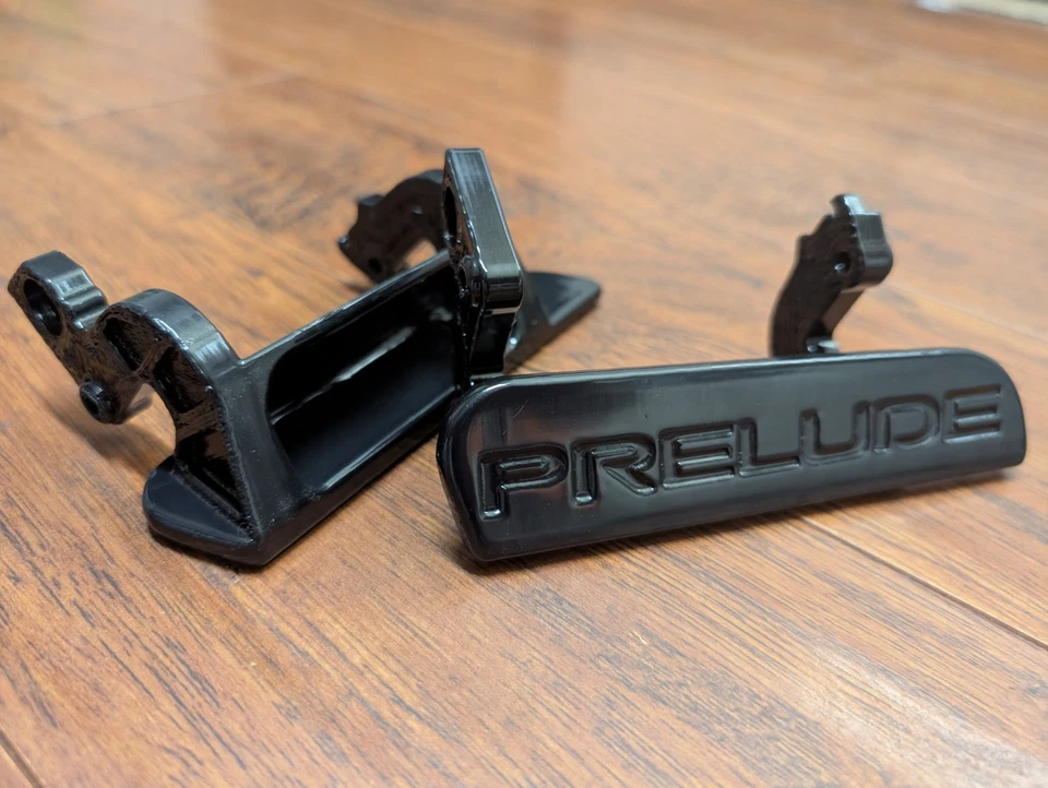  Par de manijas de puerta exterior Honda Prelude 97-01 cupé, logotipo Prelude - SOLO MANGO Foto 3 de 4