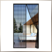 Fliegengitter BalkontüR 90X205Cm Flammhemmend Magnet Insektenschutz Ohne Bohren