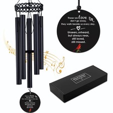 Cardinal Memorial Wind Chimes for Outside,Sympathy Windchime for Loss of Loved O