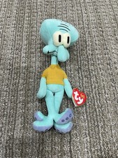 MINT WITH TAGS TY Beanie Baby - SQUIDWARD TENTACLES (Spongebob TV Show 9.5 inch)