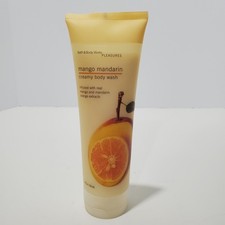 Vtg Bath  Body Works Pleasures Mango Mandarin Creamy Body Wash 8oz Rare Retired