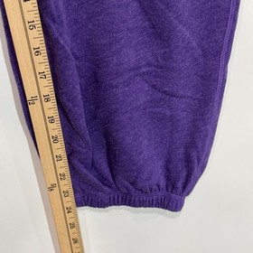 PINK Victorias Secret Medium Sweatpants Purple 86 Logo Joggers Varsity Nostalgic