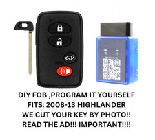 Diy Bundle For 2007-14 Toyota Highlander Smart Key Hyq14aab Inc Key Cutting Diy Bundle For 2007-14 Toyota Highlander Smart Key Hyq14aab Inc Key Cutting