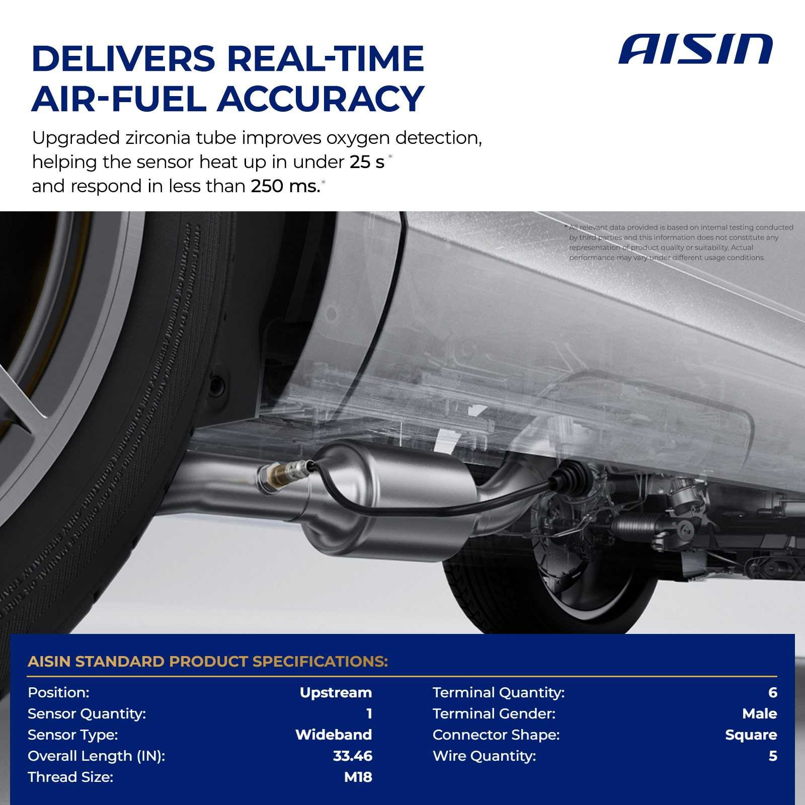 AISIN Upstream Oxygen (O2) Sensor for Volkswagen Passat CC Audi R8 S6 2005-2019