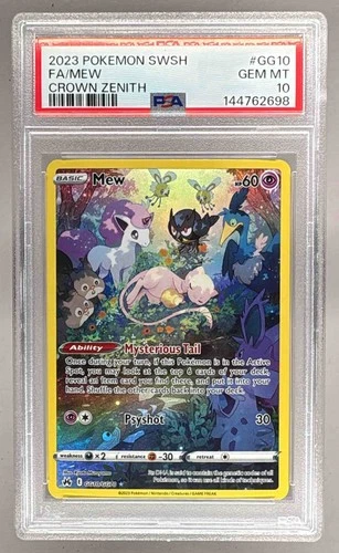 2023 Pokemon Sword & Shield Crown Zenith GG10 Mew PSA 10 144762698