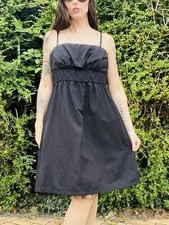 Vintage Y2K Strappy Dress By Esprit Empire Waist Little Black Dress Size 16