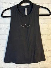 Vuori Women’s Black Muscle Tee Tank Size Small Investment In Happiness