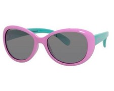 Polaroid Kids' PLD 8004/S T5FJB Pink/Turquoise Sunglasses, Size 48-15-121