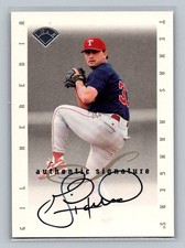 1996 Leaf Signature Series Signatures Update Gil Heredia Auto Texas Rangers