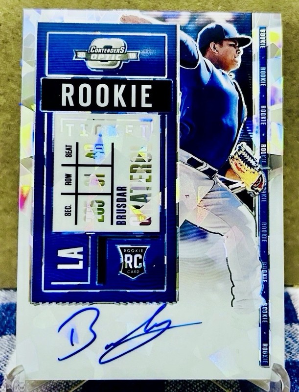  Brusdar Graterol 2020 Contenders Optic Autograph Cracked Ice 08/23