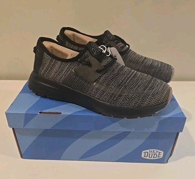 #ad Hey Dude Sirocco Black Night Slip On Lightweight Shoes Men#x27;s 9 $39.99