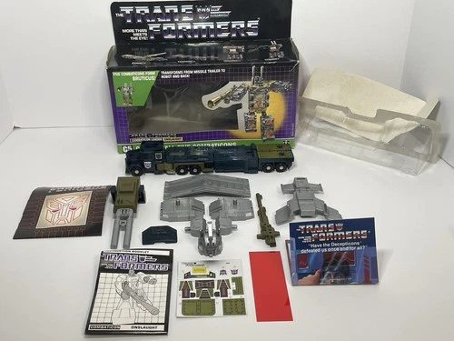 Vintage G1 Transformers Combaticon Leader Onslaught Figure 1986 Hasbro Complete