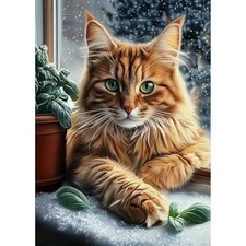 Diamond Painting Kits for Adults, 5D DIY Cat Diamond Art Kits for Beginners,
