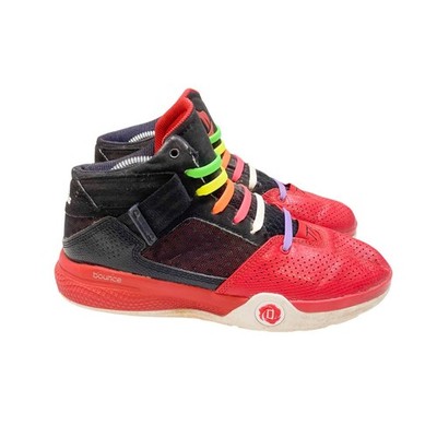 Adidas D Rose 773 IV Basketball Turnschuhe Herren 5,5 rot schwarz Lederbesatz sportlich