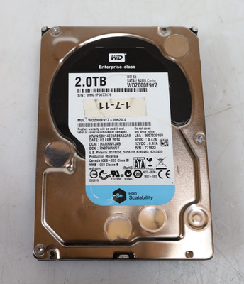 Western Digital Se WD2000F9YZ-09N20L0 2TB 3.5'' SATA 7200RPM Hard Drive