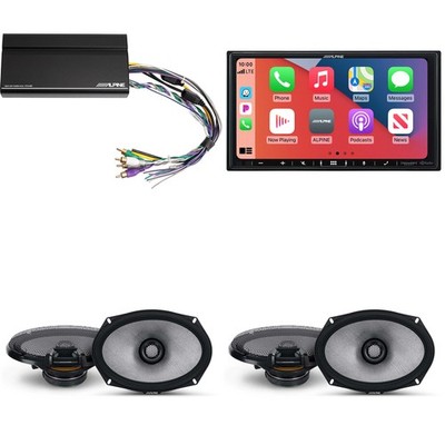 Alpine iLX-407 7'' Receiver Carplay/Android Auto + (2) 6x9'' Coax Bundle
