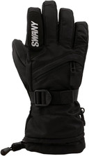 Junior X-Over Insulated Warm Durable PU Leather Palm Dryshell Winter Skiing Glov